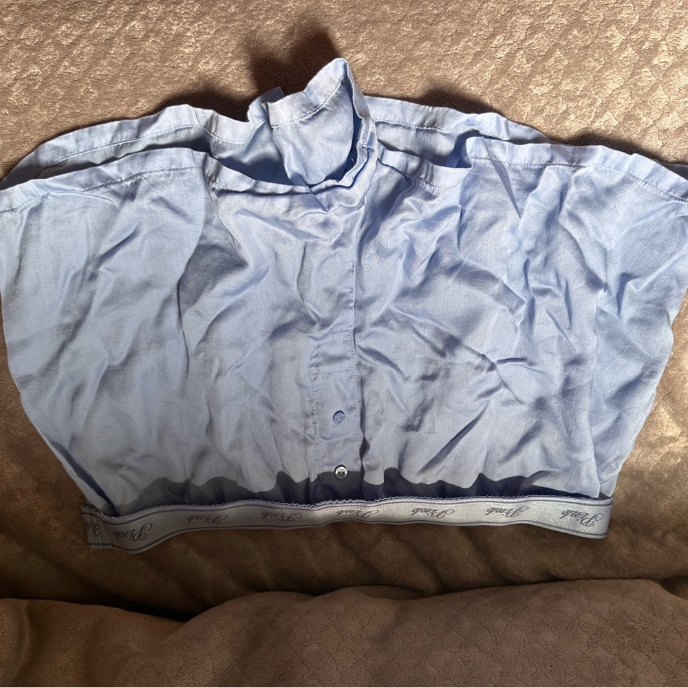 PINK Victoria's Secret Light Blue High Waist Shorts